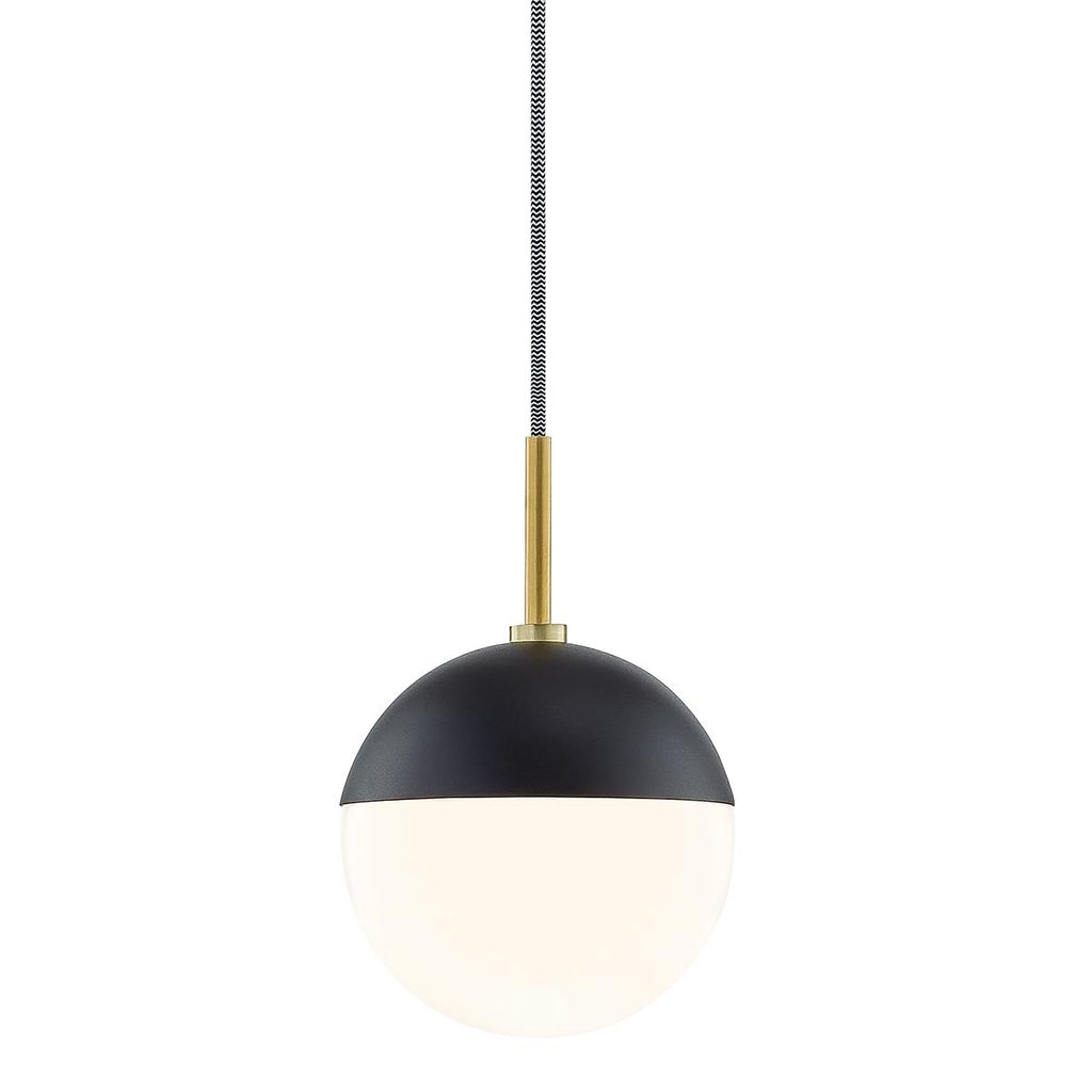 Mitzi Renee Aged Brass/black 6.75W x 14L x 10H Pendant