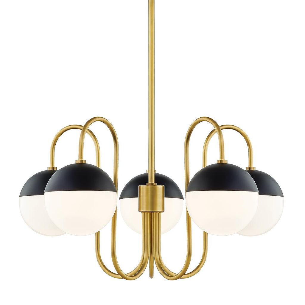 Mitzi Renee Aged Brass/black 28W x 14L x 15.5H Chandelier