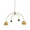 Mitzi Willow Aged Brass/Black 37.75W X 14L X 23H Chandelier