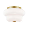 Mitzi Hazel Aged Brass 11W X 9L X 6.75H Flush Mount