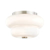 Mitzi Hazel Polished Nickel 11W X 9L X 6.75H Flush Mount