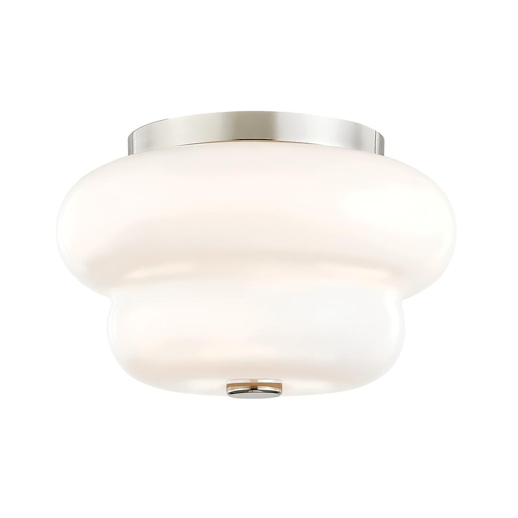 Mitzi Hazel Polished Nickel 11W x 9L x 6.75H Flush Mount