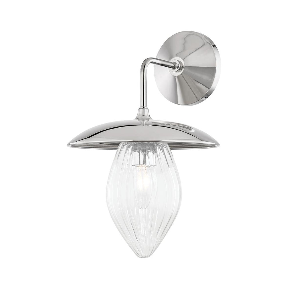 Mitzi Lana Polished Nickel 9W x 5.5L x 13.5H Wall Sconce