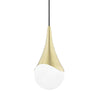 Mitzi Ariana Aged Brass 7.5W X 7.5L X 16H Pendant