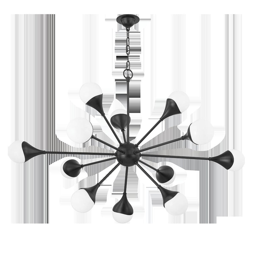 Mitzi Ariana Soft Black 49W x 29.75L x 31.5H Chandelier