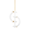 Mitzi Maddie Gold Leaf/White 10W X 47.25L X 15.5H Pendant