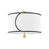 Mitzi Zara Aged Brass 14W X 8.75L X 11H Semi-Flush Mount