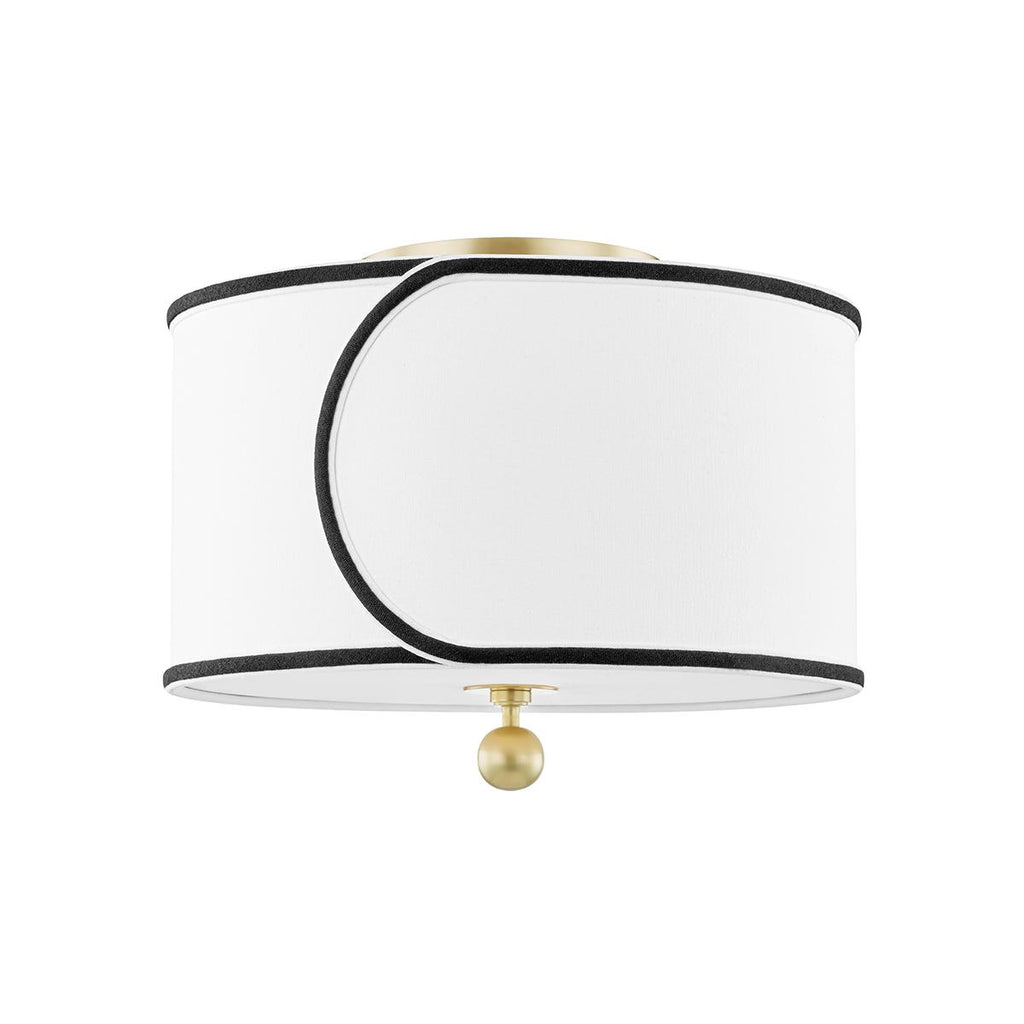 Mitzi Zara Aged Brass 14W x 8.75L x 11H Semi-Flush Mount