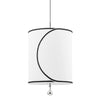 Mitzi Zara Polished Nickel 11.5W X 17L X 18.75H Pendant