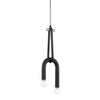 Mitzi Whit Polished Nickel/Black 6.5W X 6L X 20.25H Pendant