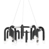 Mitzi Whit Polished Nickel/Black 28.75W X 6L X 11H Chandelier