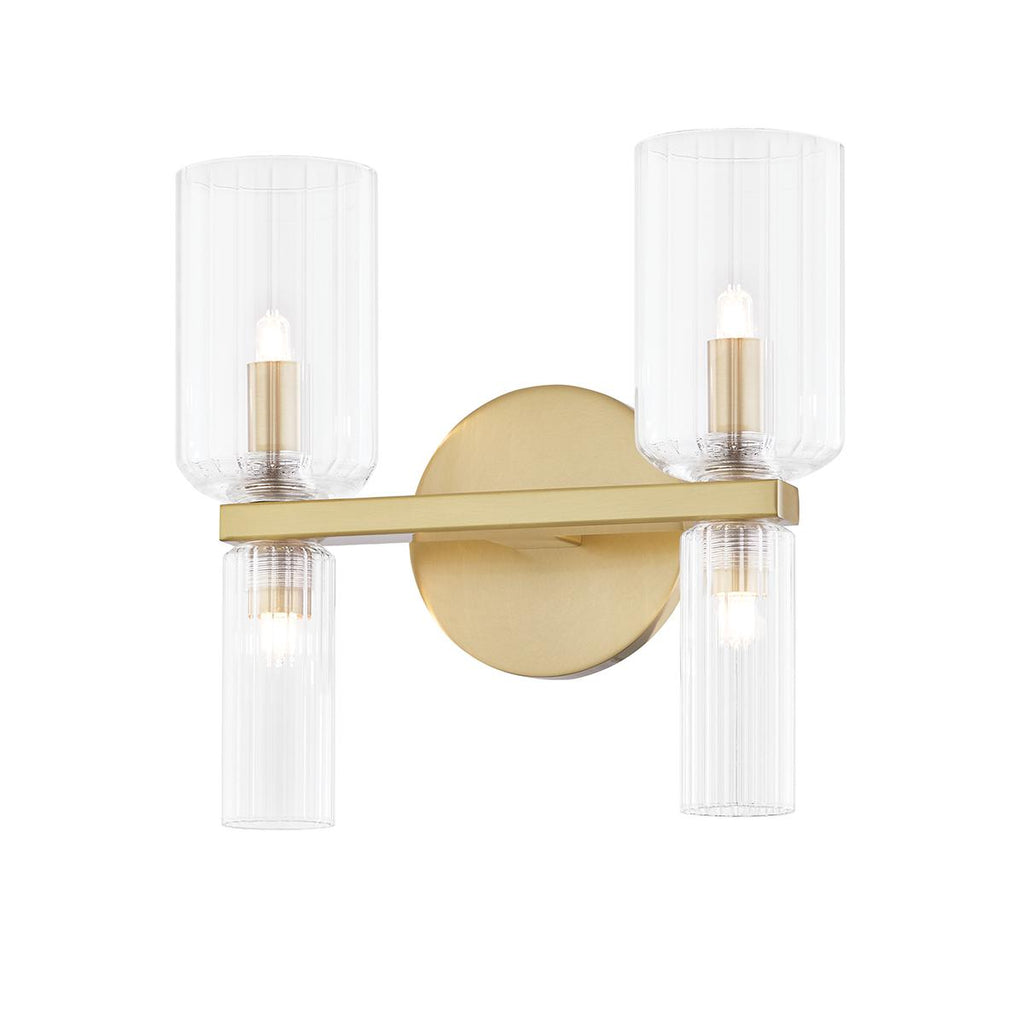 Mitzi Tabitha Aged Brass 10.75W x 5L x 10.25H Wall Sconce