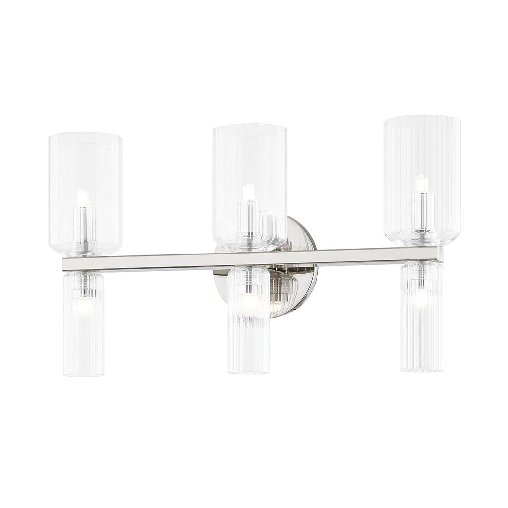 Mitzi Tabitha Polished Nickel 18.25W x 10.25L x 10.25H Wall Sconce