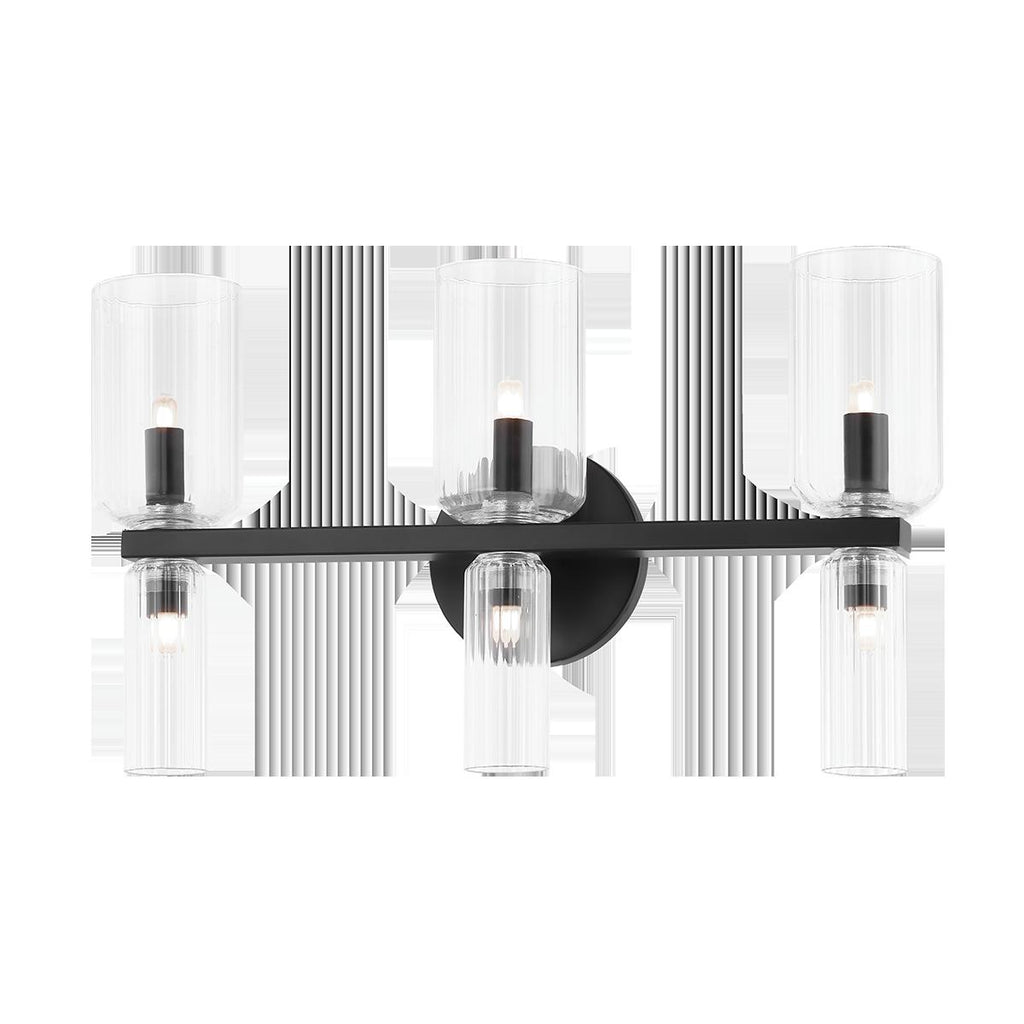 Mitzi Tabitha Soft Black 18.25W x 42L x 10.25H Wall Sconce