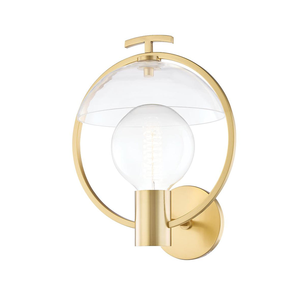 Mitzi Ringo Aged Brass 10.5W x 24L x 13.25H Wall Sconce