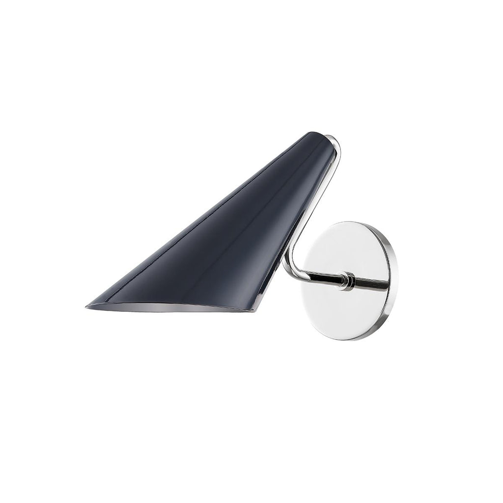 Mitzi Talia Polished Nickel/midnight Blue Combo 5W x 4.75L x 8H Wall Sconce