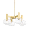 Mitzi Harlow Aged Brass 23W X 23.25L X 9.62H Chandelier