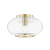 Mitzi Maggie Aged Brass 12.75W X 7.25L X 7.25H Flush Mount