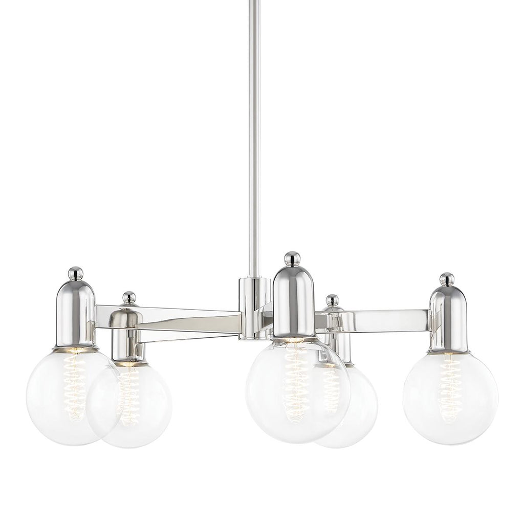 Mitzi Bryce Polished Nickel 25W x 5.5L x 9.25H Chandelier