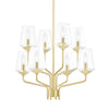 Mitzi Kayla Aged Brass 24W X 4.75L X 20.38H Chandelier