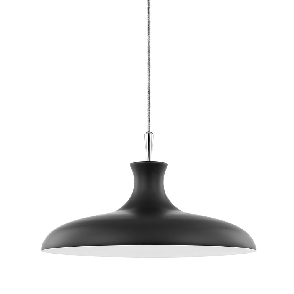 Mitzi Cassidy Polished Nickel/black 21W x 3.5L x 11H Pendant