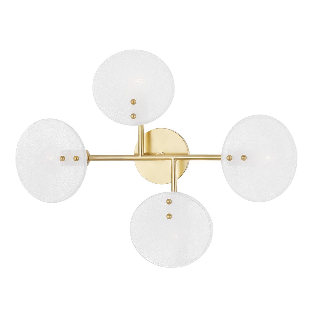 Mitzi Giselle Aged Brass 18W x 39.5L x 23.5H Semi-Flush Mount