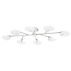 Mitzi Giselle Polished Nickel 48W X 14.75L X 6.5H Semi-Flush Mount