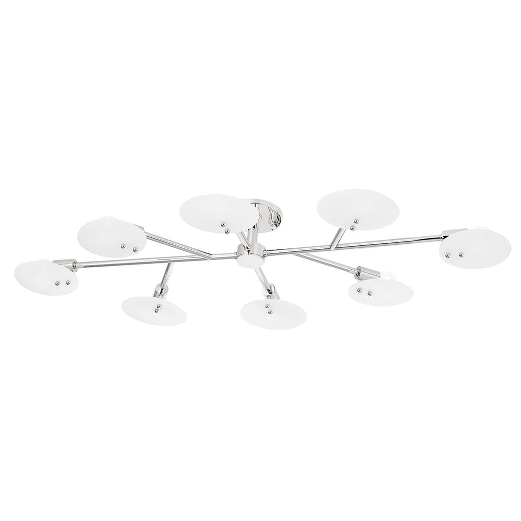 Mitzi Giselle Polished Nickel 48W x 14.75L x 6.5H Semi-Flush Mount