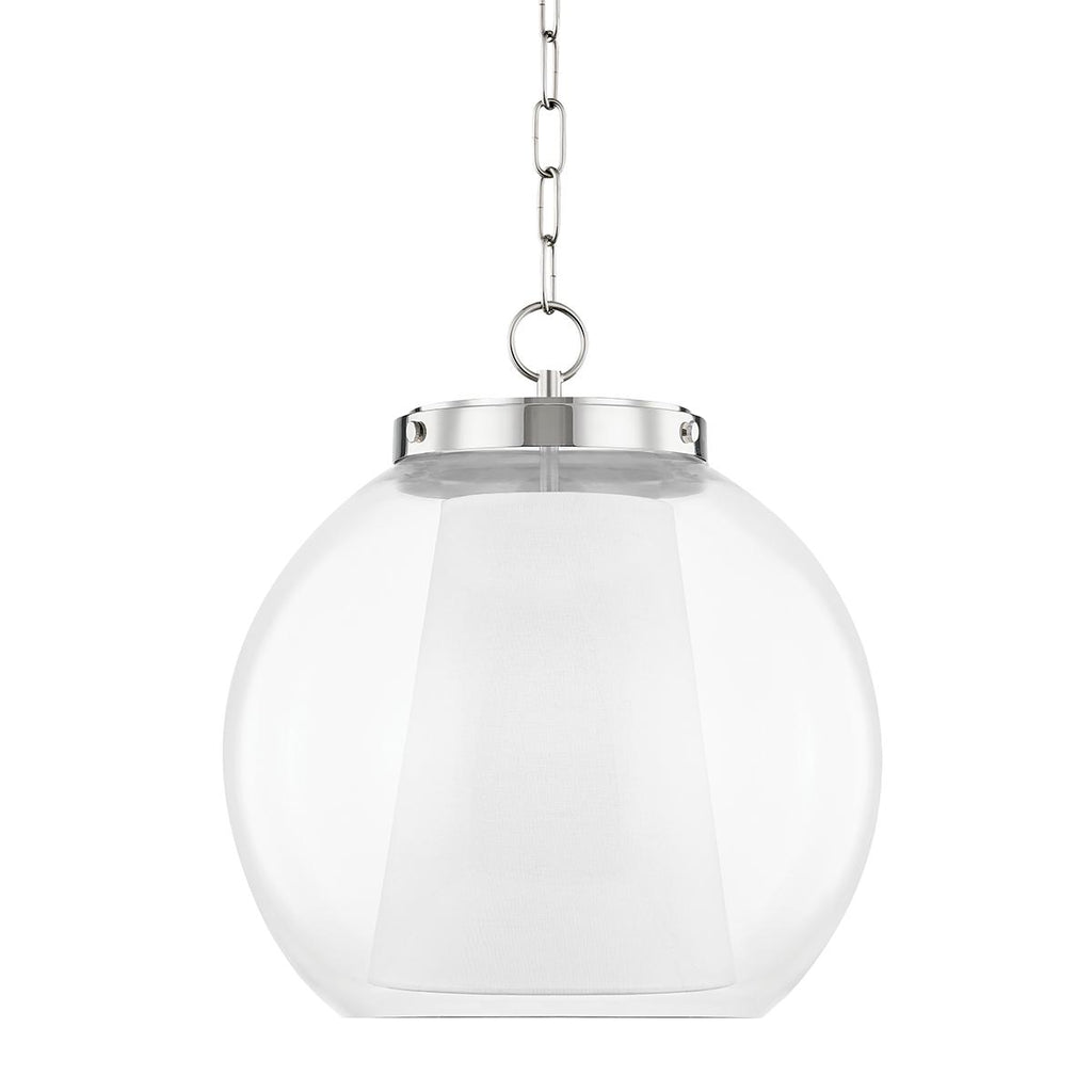 Mitzi Sasha Polished Nickel 15W x 14L x 16.5H Pendant