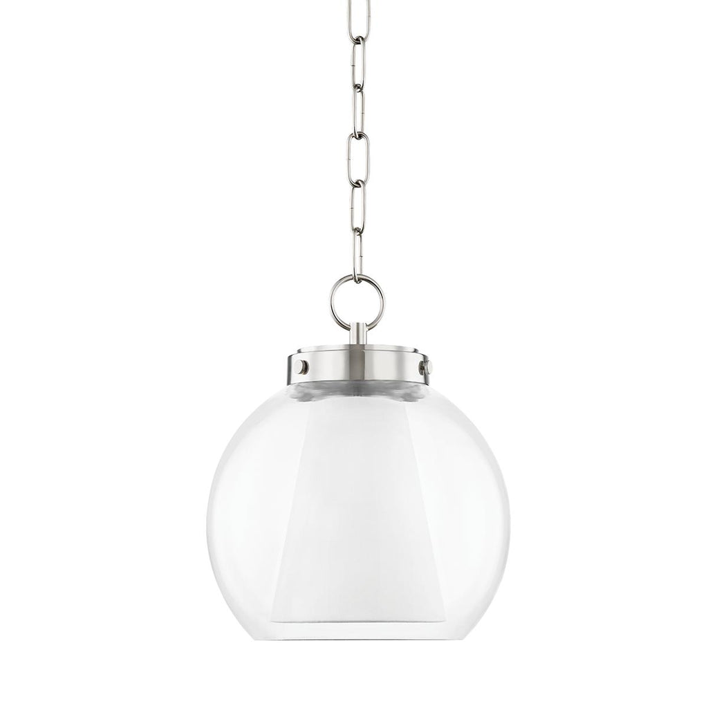 Mitzi Sasha Polished Nickel 10W x 9.5L x 12H Pendant