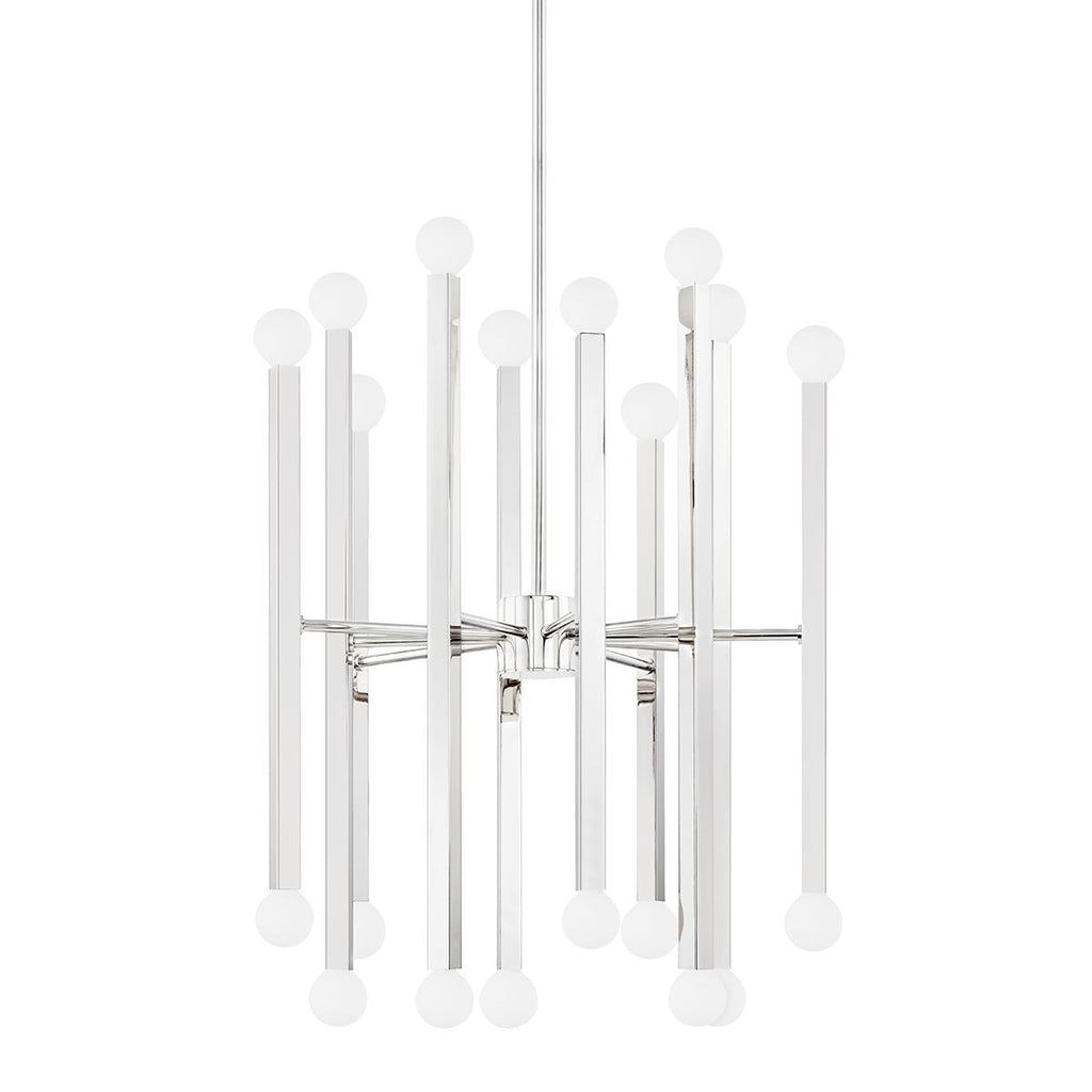 Mitzi Dona Polished Nickel 24W x 4.75L x 28.5H Chandelier