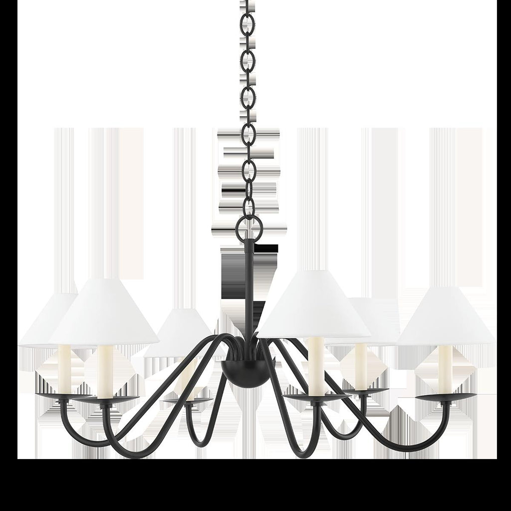 Mitzi Lenore Soft Black 36W x 8L x 16.75H Chandelier