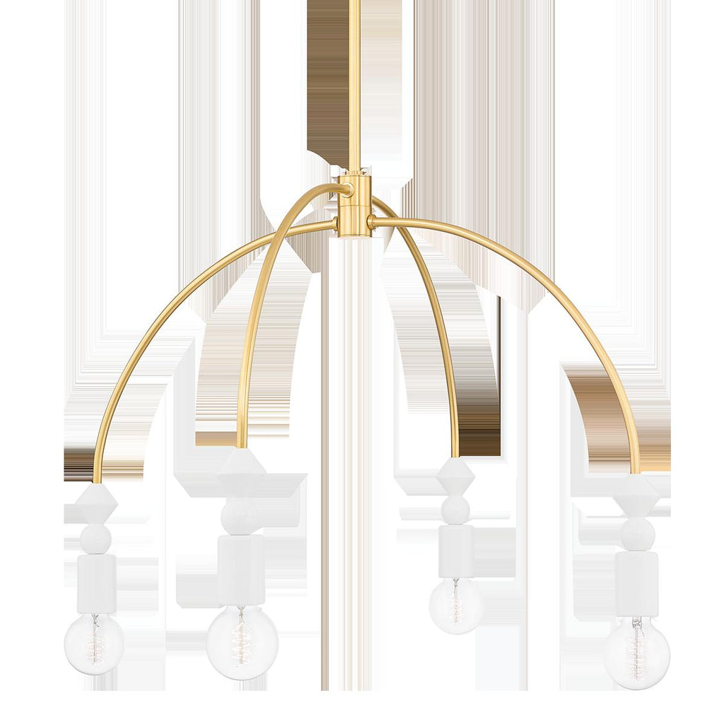 Mitzi Flora Aged Brass 30.25W x 33.75L x 25.75H Chandelier