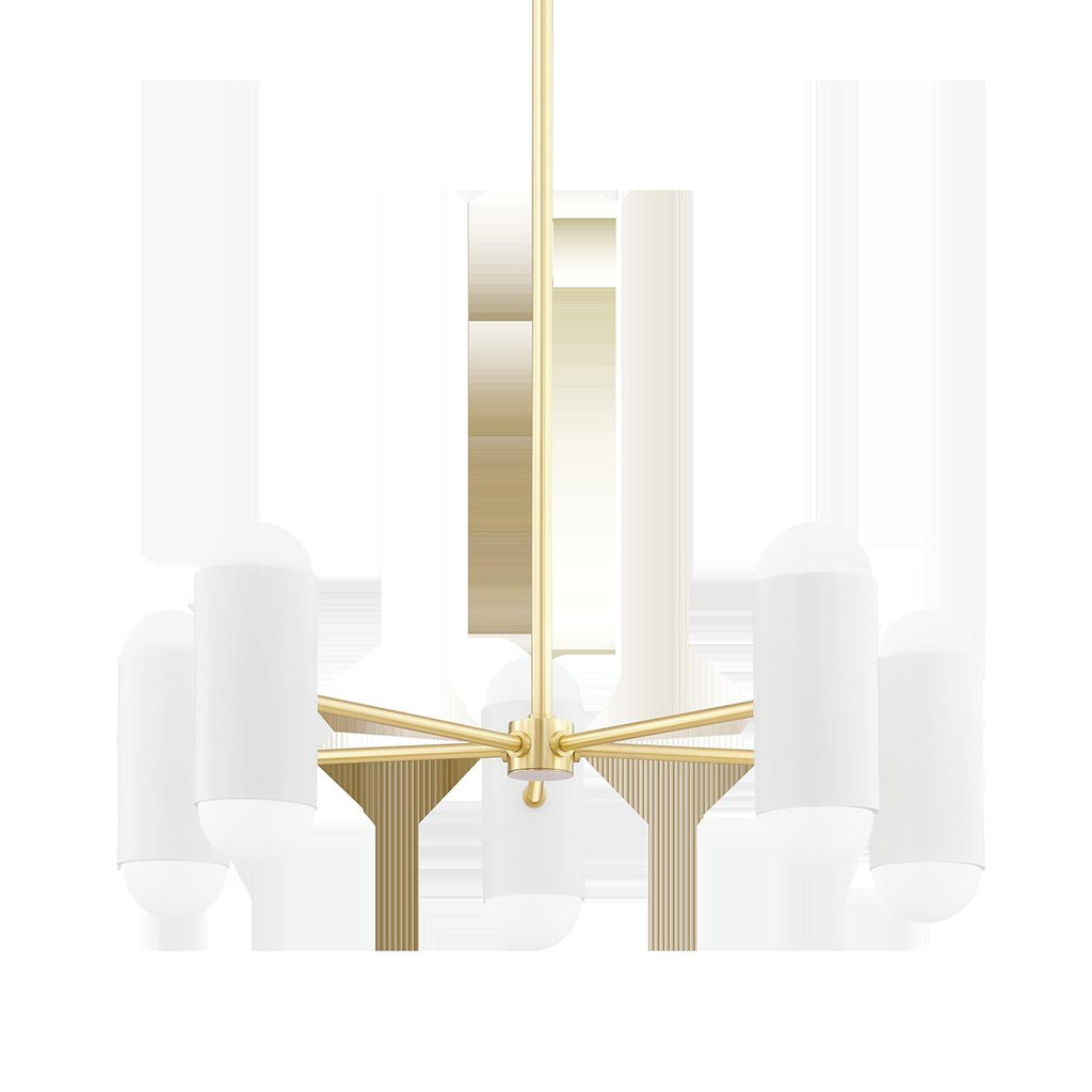 Mitzi Kira Aged Brass/soft White Combo 27W x 11.25L x 9.5H Chandelier