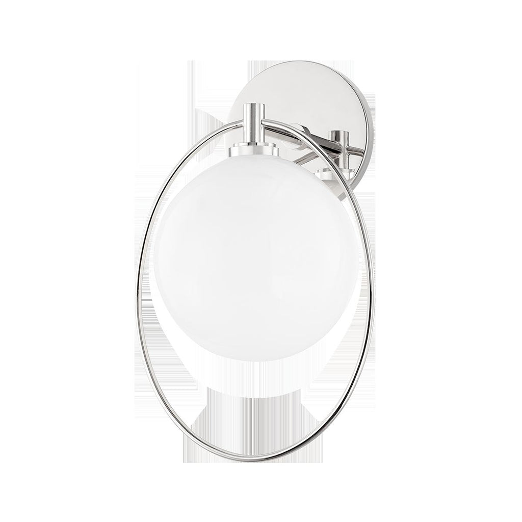 Mitzi Babette Polished Nickel 7.75W x 7.75L x 12.5H Wall Sconce