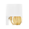 Mitzi Clair Aged Brass 9W X 10.5L X 10.5H Wall Sconce