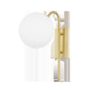 Mitzi Ingrid Aged Brass 7.5W X 12.25L X 15H Wall Sconce