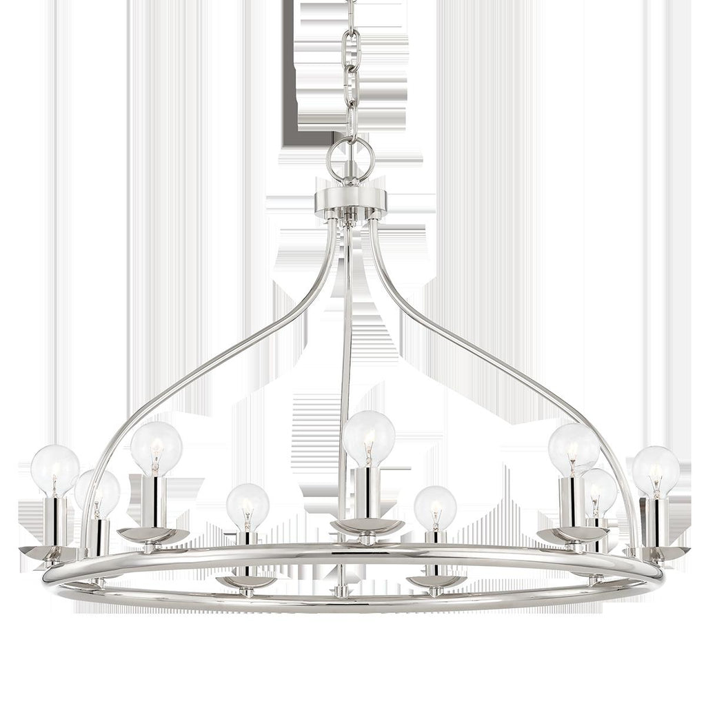 Mitzi Kendra Polished Nickel 26.75W x 25L x 16.5H Chandelier