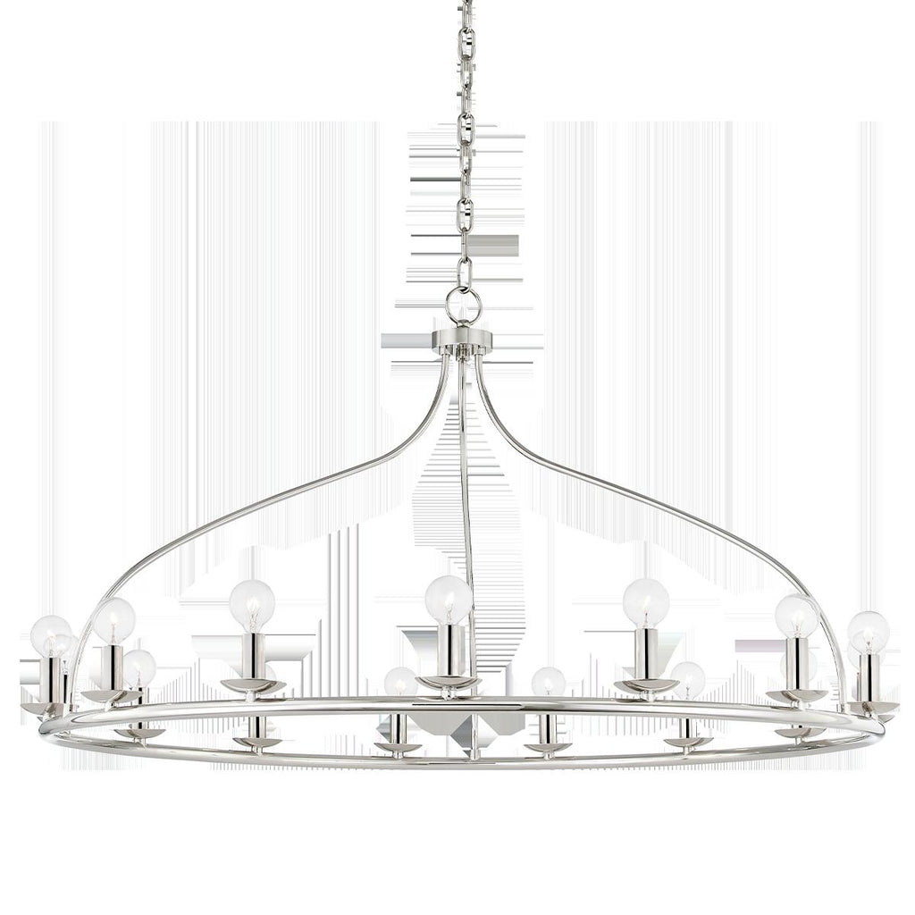 Mitzi Kendra Polished Nickel 42.25W x 7.5L x 22.62H Chandelier