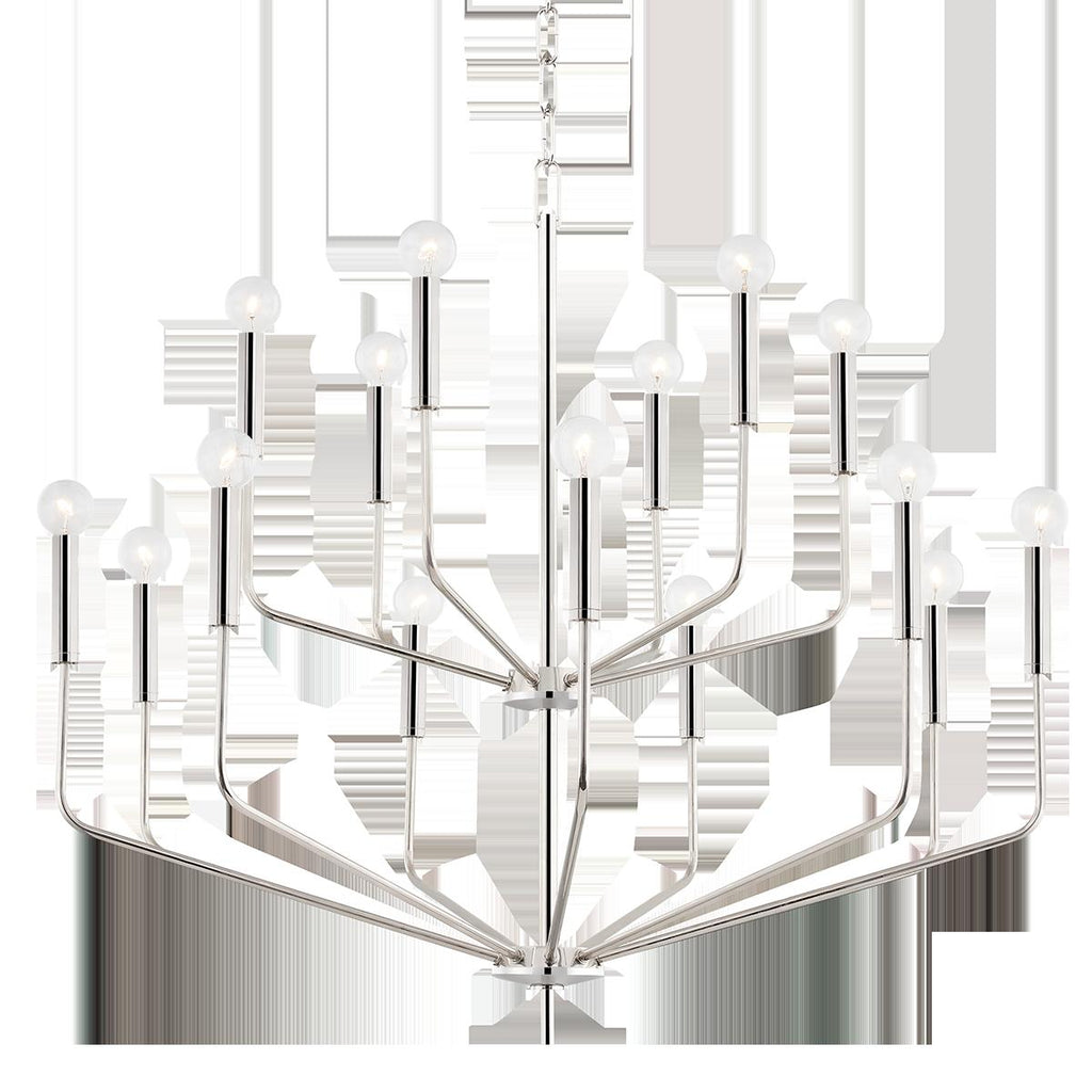 Mitzi Bailey Polished Nickel 36W x 10L x 31H Chandelier