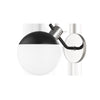 Mitzi Miranda Polished Nickel/Soft Black 6.75W X 7.5L X 8H Wall Sconce