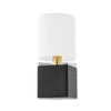 Mitzi Joey Aged Brass/Ceramic Satin Black 5.75W X 36L X 12.75H Wall Sconce