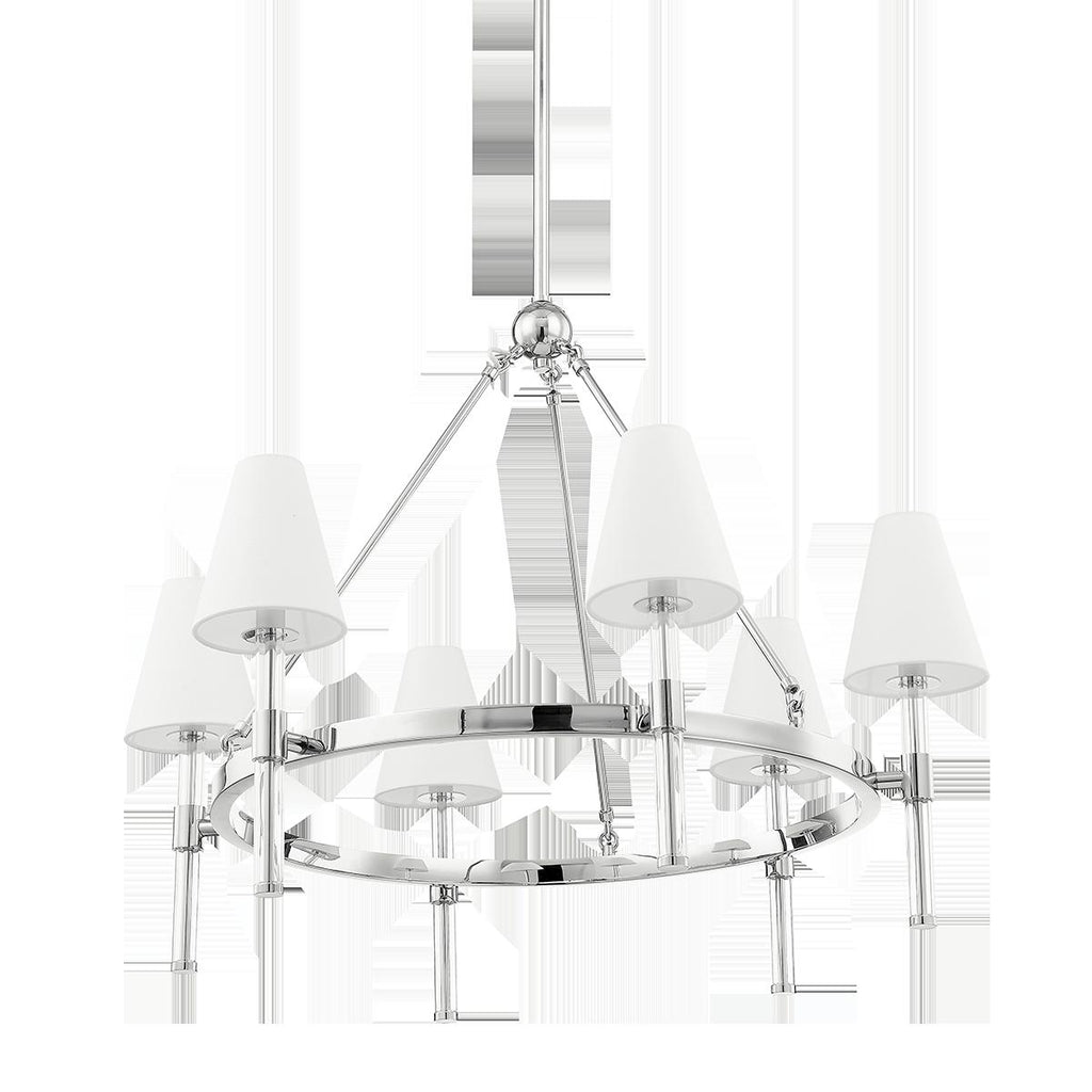 Mitzi Janelle Polished Nickel 32W x 12.75L x 25.25H Chandelier