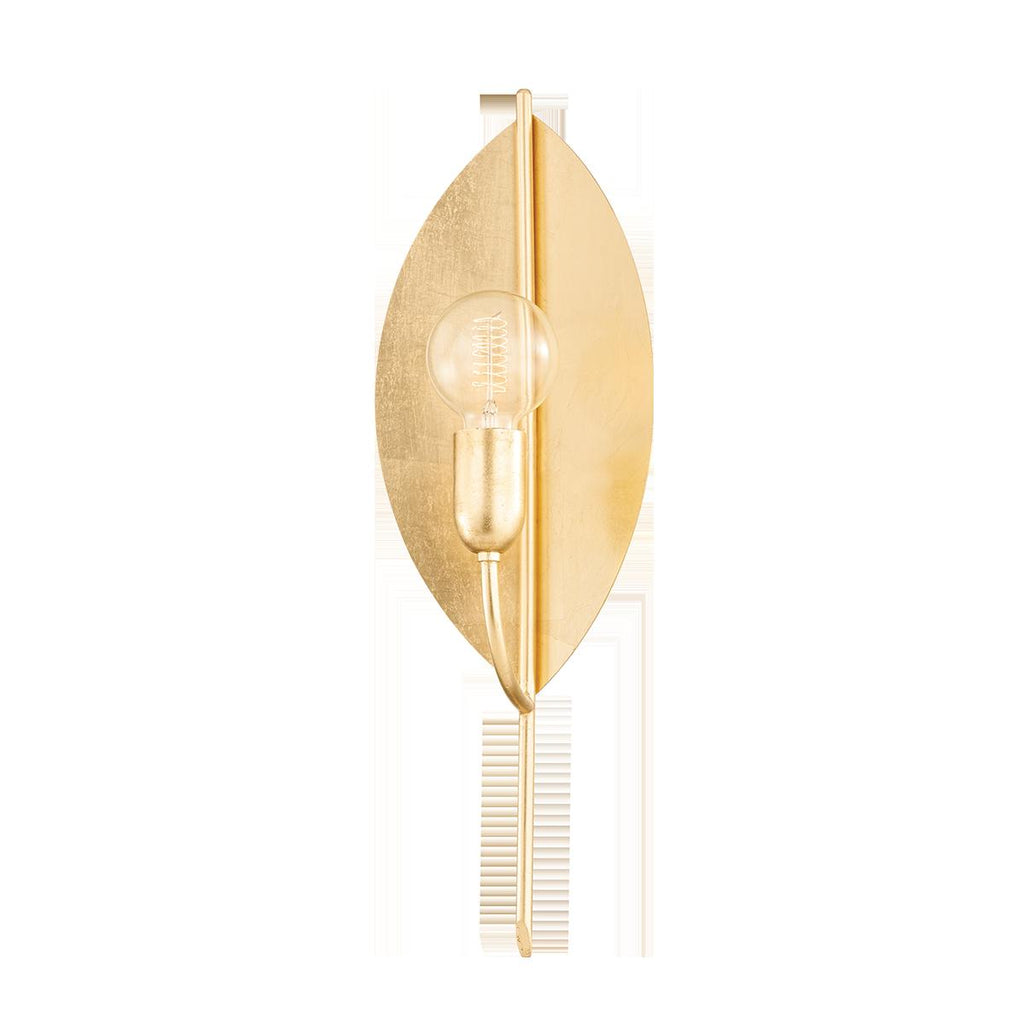 Mitzi Lorelei Vintage Gold Leaf 7.25W x 21.75L x 21H Wall Sconce