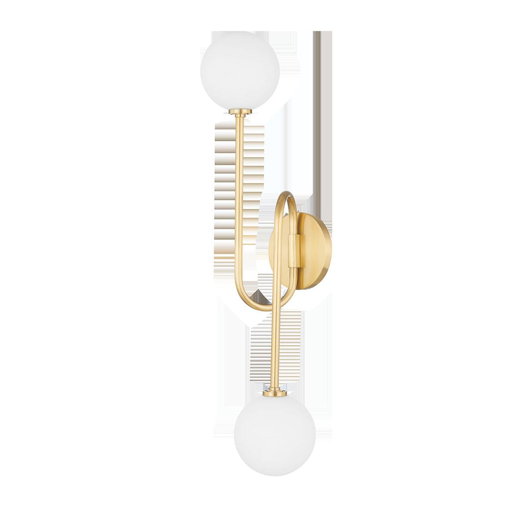 Mitzi Zani Aged Brass 8W x 4.75L x 25.5H Wall Sconce