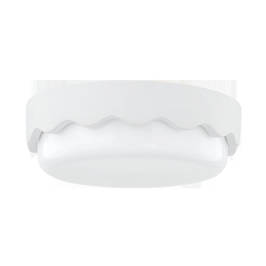 Mitzi Wave CERAMIC MATTE WHITE 16W x 18L x 5H Flush Mount