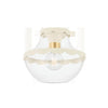 Mitzi Alaina Aged Brass 10.5W X 26L X 8.75H Semi-Flush Mount