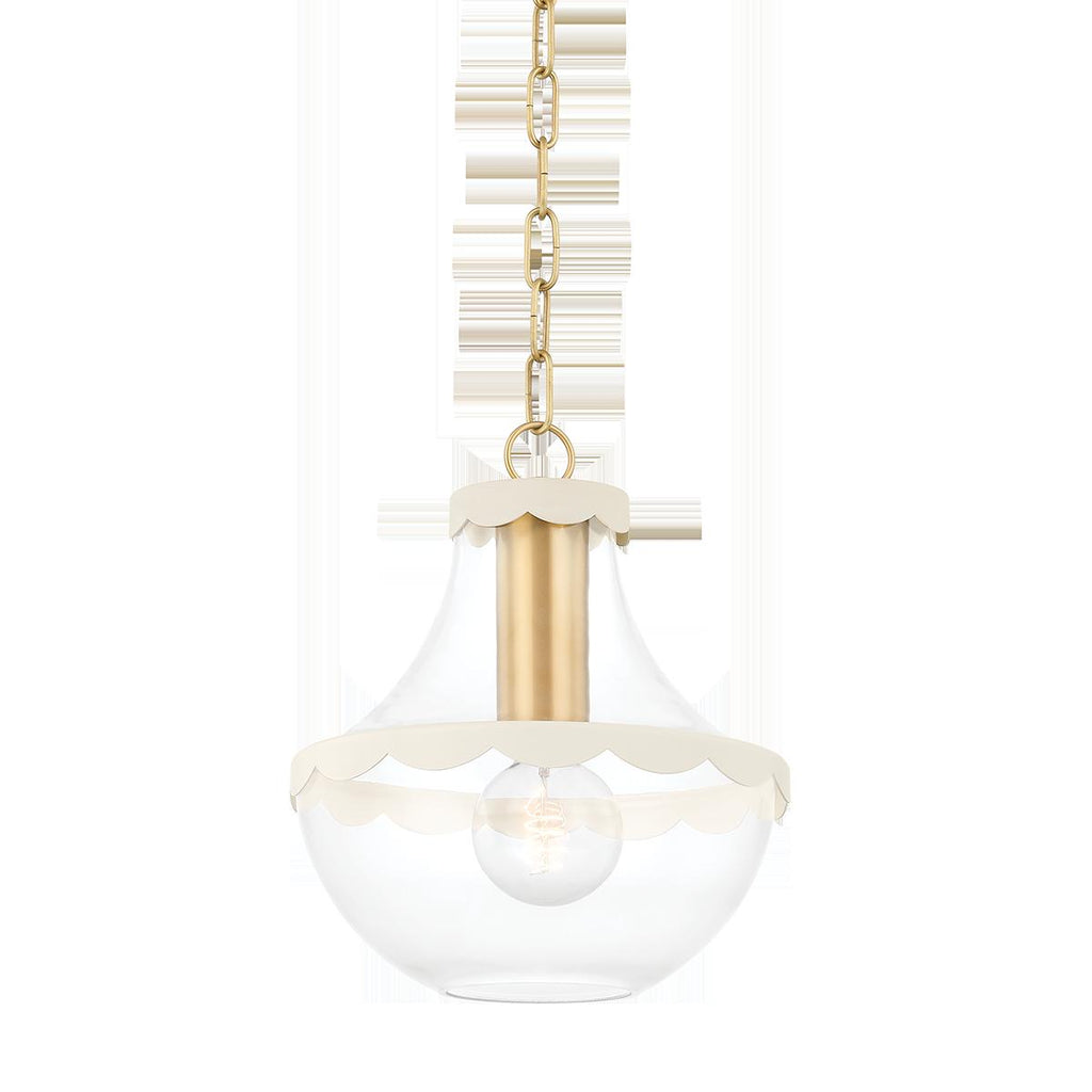 Mitzi Alaina Aged Brass 10.5W x 5.25L x 12.25H Pendant