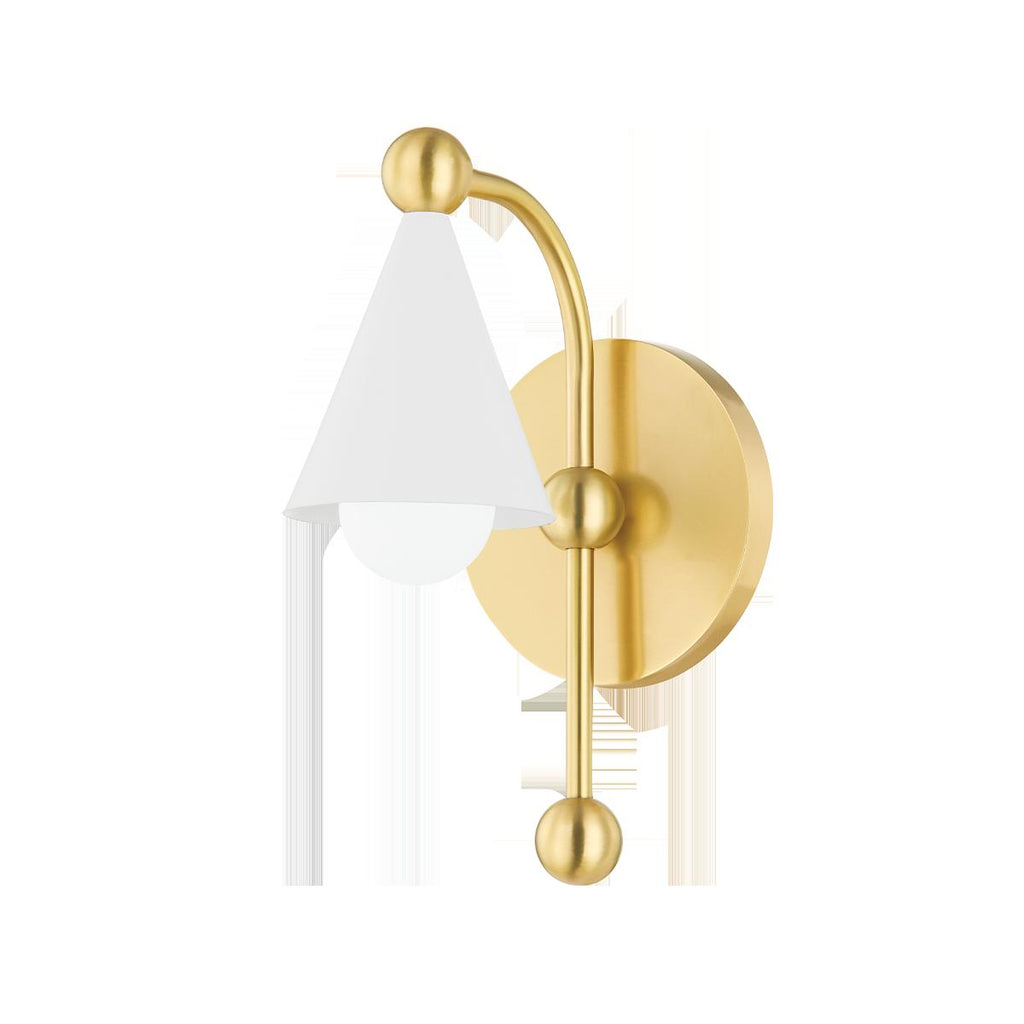 Mitzi Hikari AGED BRASS/SOFT WHITE 4.75W x 32L x 9.25H Wall Sconce