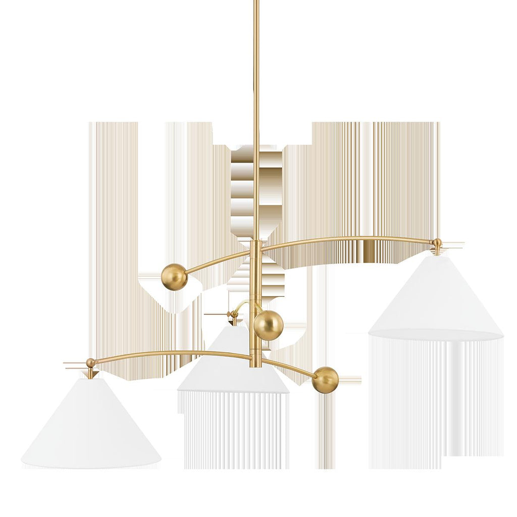 Mitzi Birdie Aged Brass 55W x 27L x 21.75H Chandelier